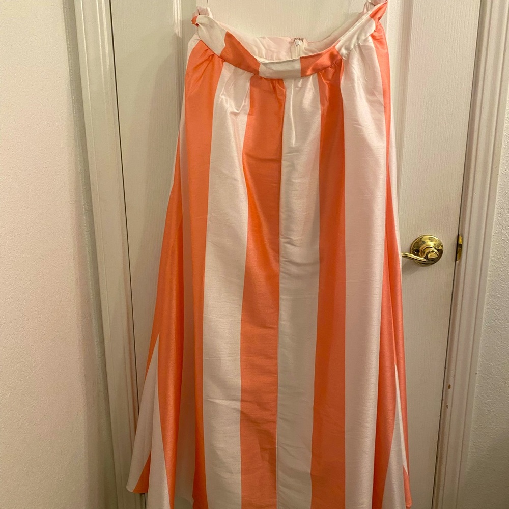 eshakti maxi boldly striped skirt with liner